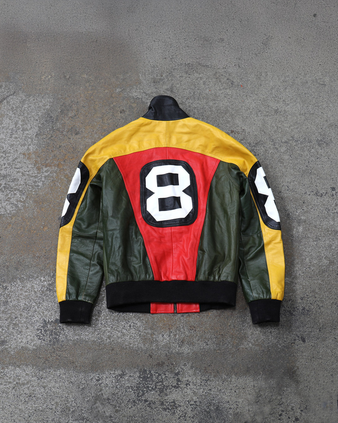 Fitted Racing Real Leather Jacket