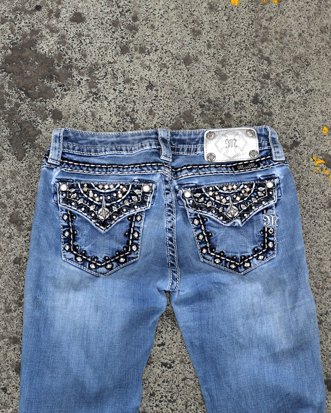 Miss Me Sequin Boot Cut Jeans