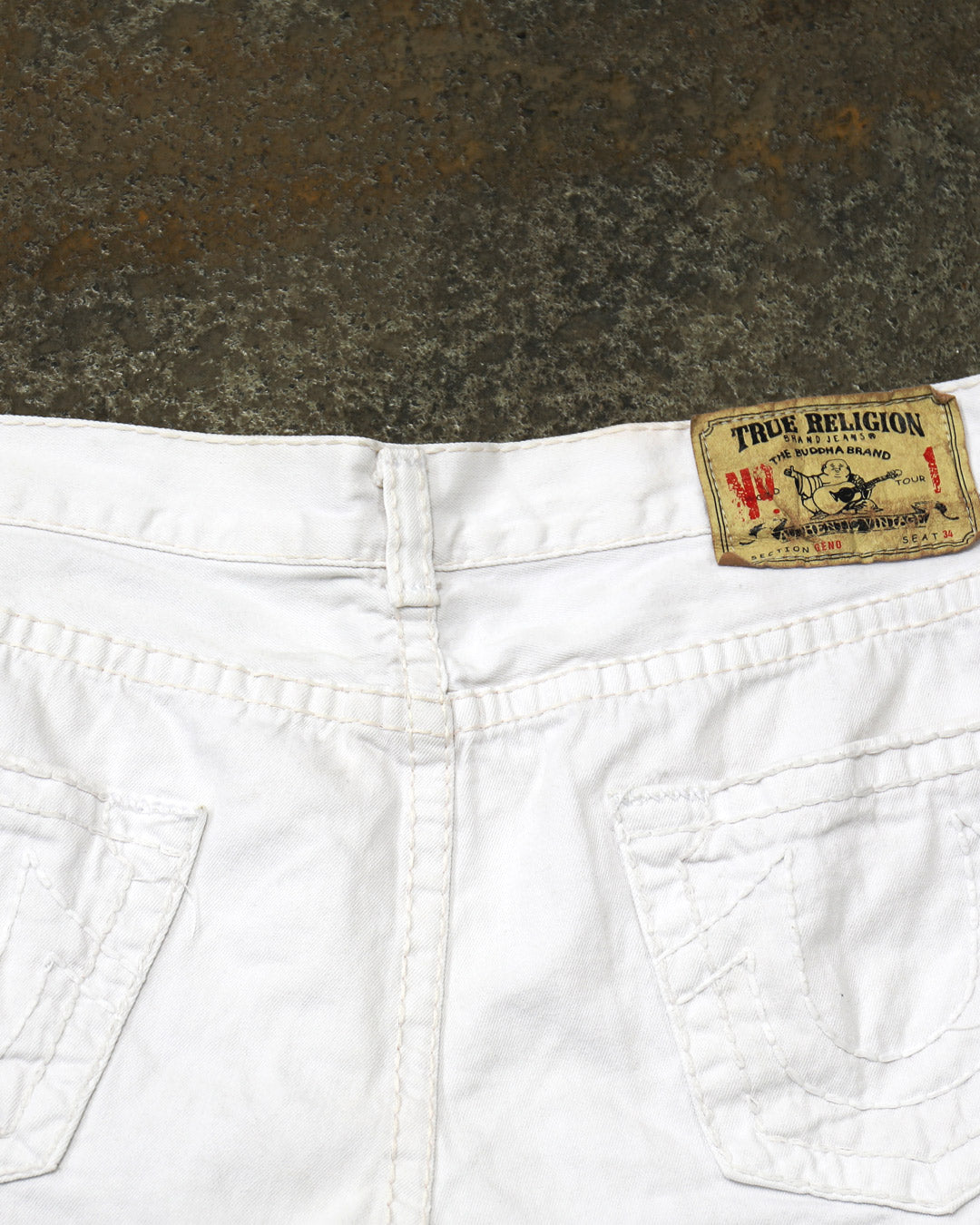 True Religion Made in USA White Jeans