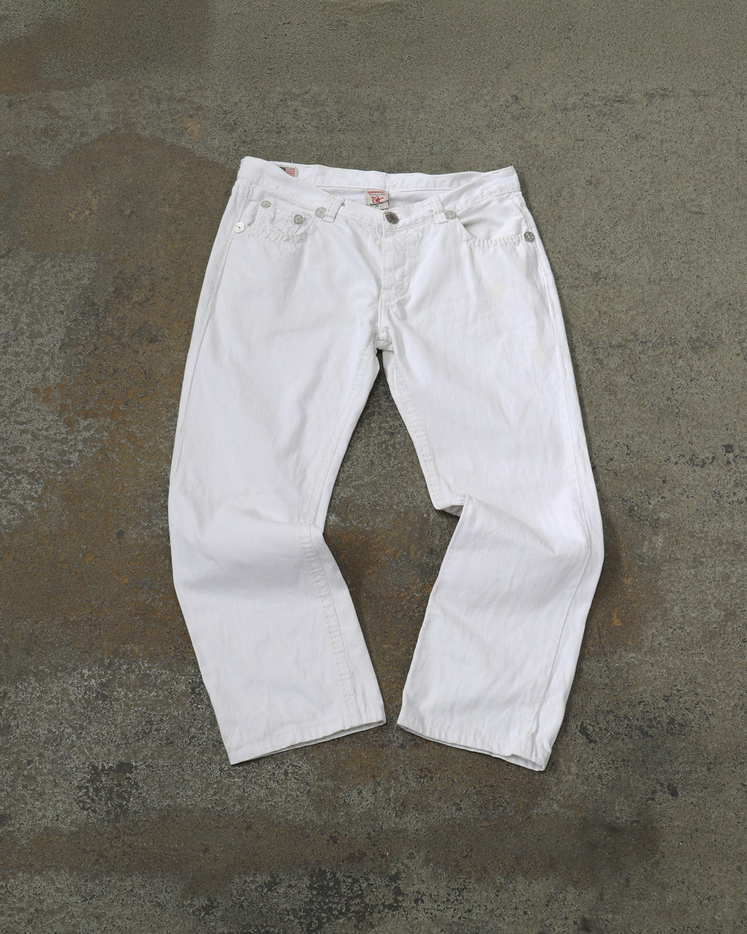 True Religion Made in USA White Jeans