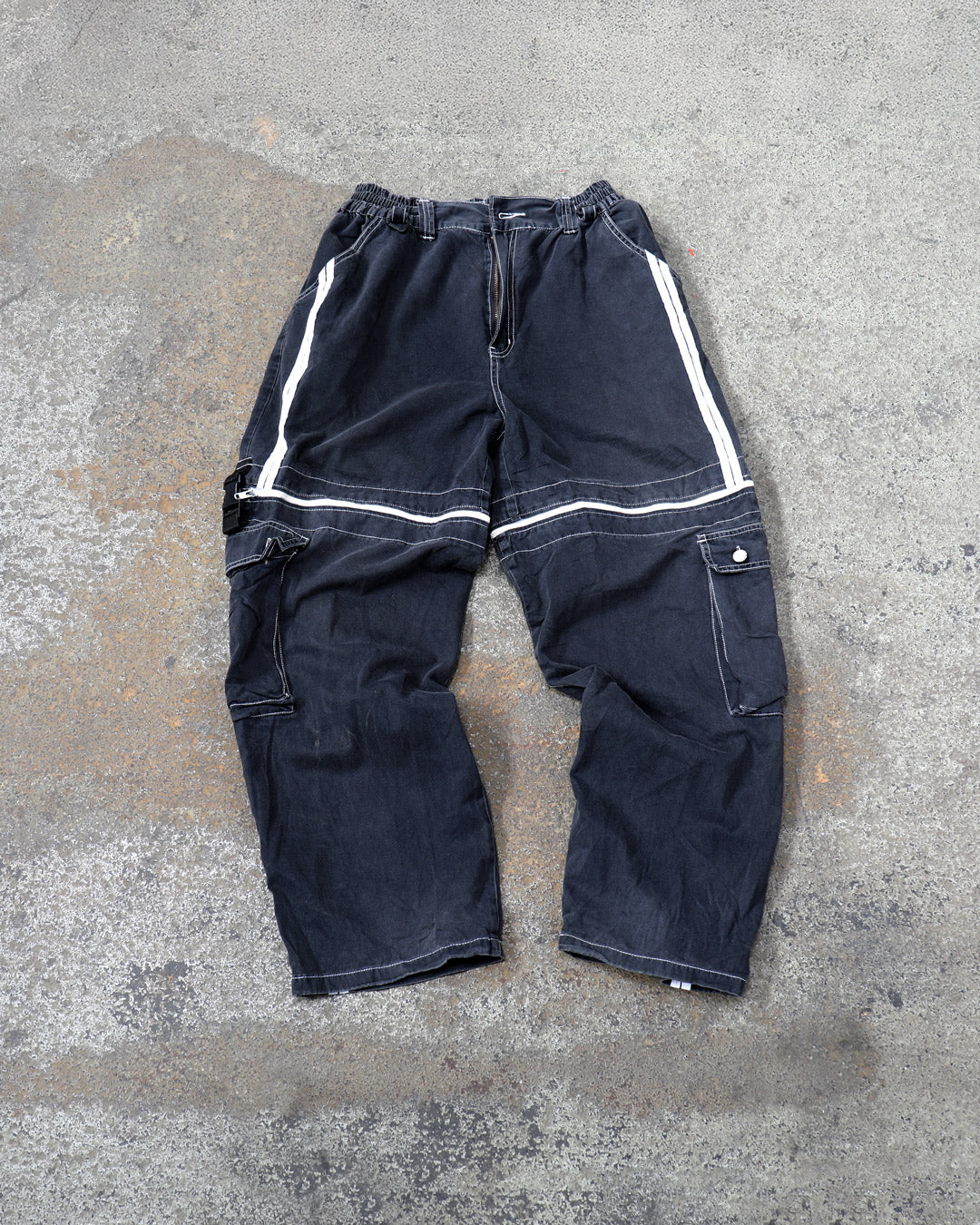 Black Convertable Baggy Pants