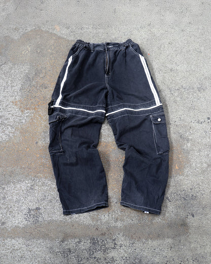 Black Convertable Baggy Pants