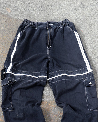 Black Convertable Baggy Pants