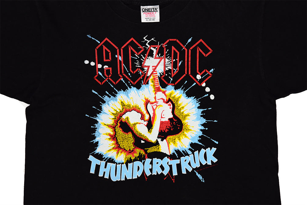 ACDC Thunderstruck Made in USA T-shirt à point unique XL 