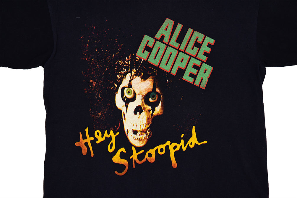 Alice Cooper Hey Stoopid Tour 1991 T-shirt à point unique L 