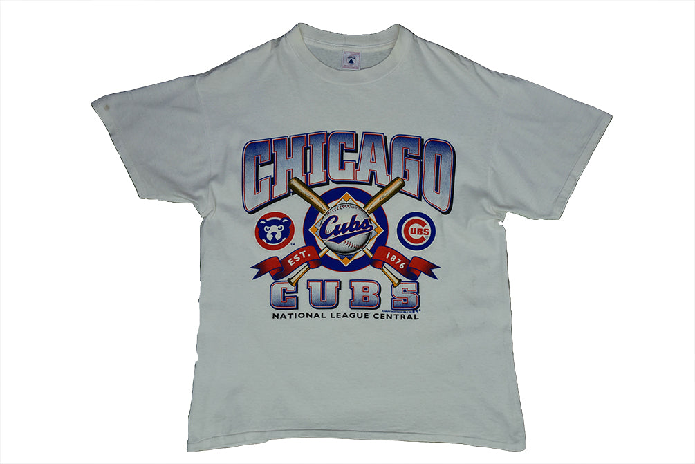 Chicago Cubs 1996 T-shirt à couture unique L 