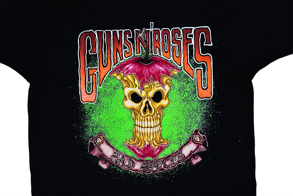 Guns N' Roses Bad Apples 1992 Made in USA T-shirt à couture