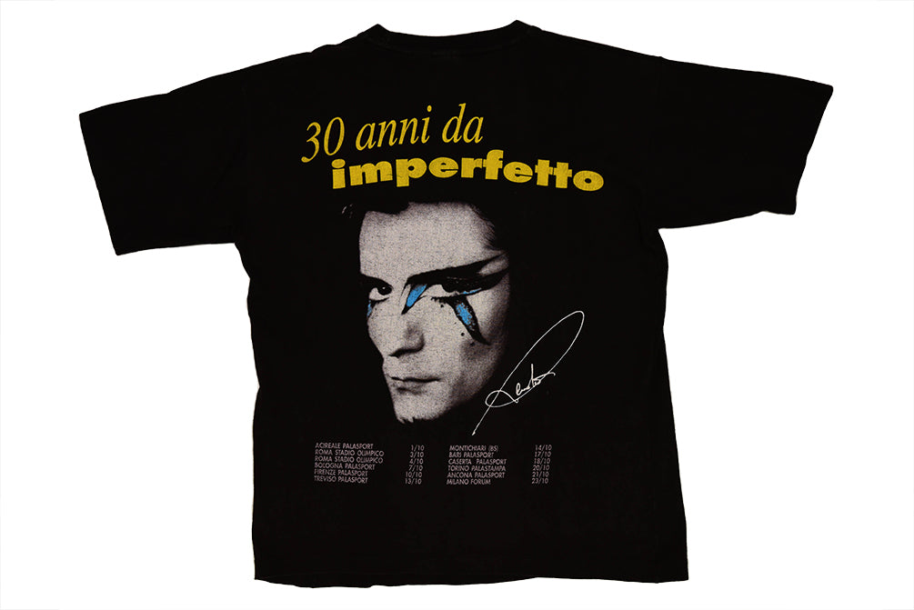 Renato Zero 30 Anni da Imperfetto T-shirt à point unique L 
