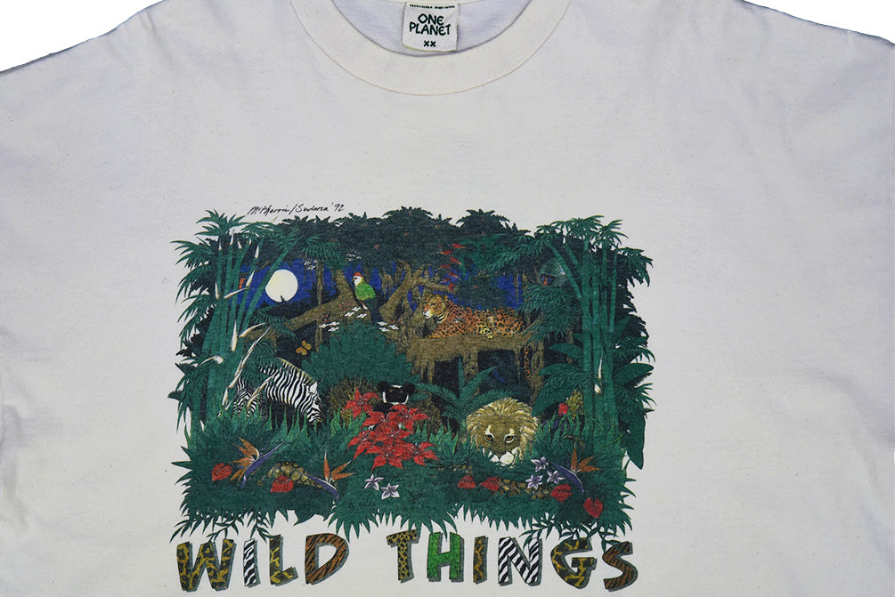 Wild Things 1992 Made in USA T-shirt à point unique XXL 