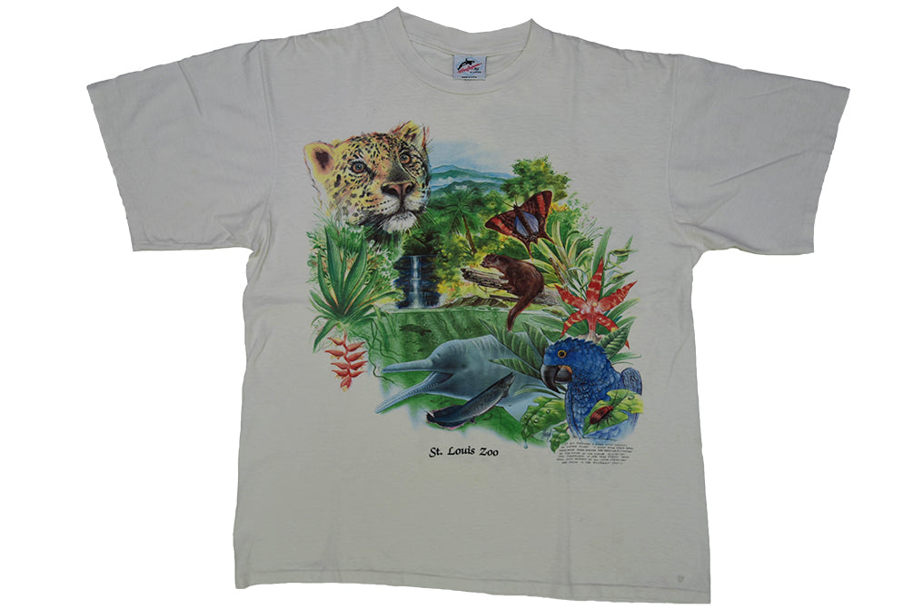 St Louis Zoo 90s Made in USA Single Stitch T-Shirt L