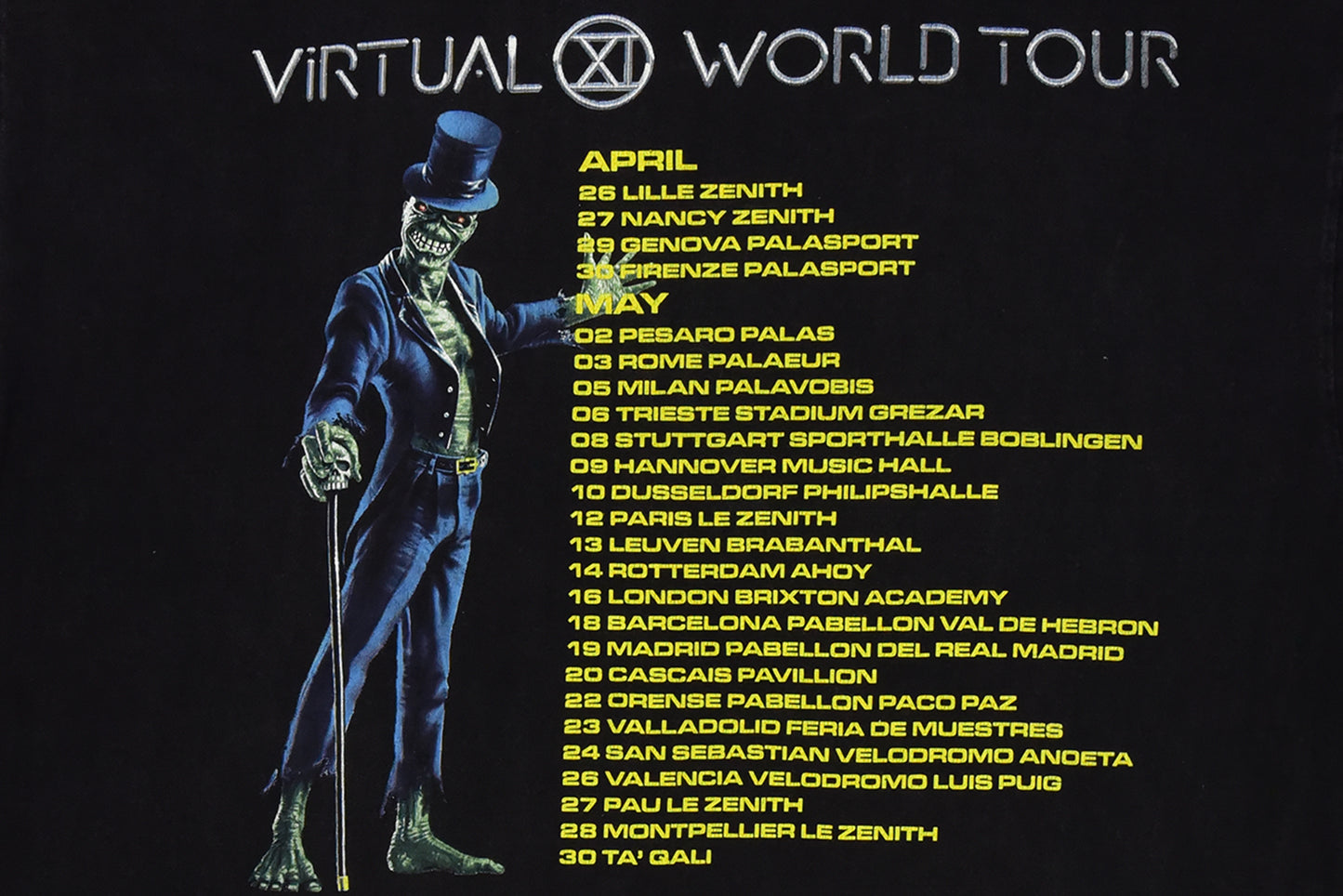 Iron Maiden 1998 Virtual World Tour T-Shirt XL