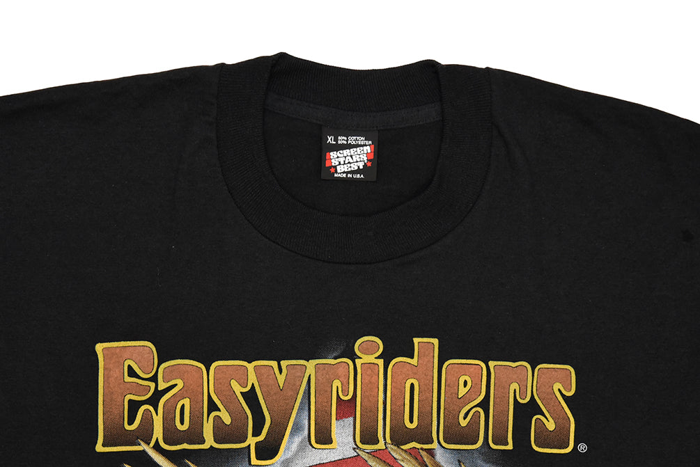 Easyriders Just Brass Inc Freeport NY 1992 T-shirt à couture unique XL 