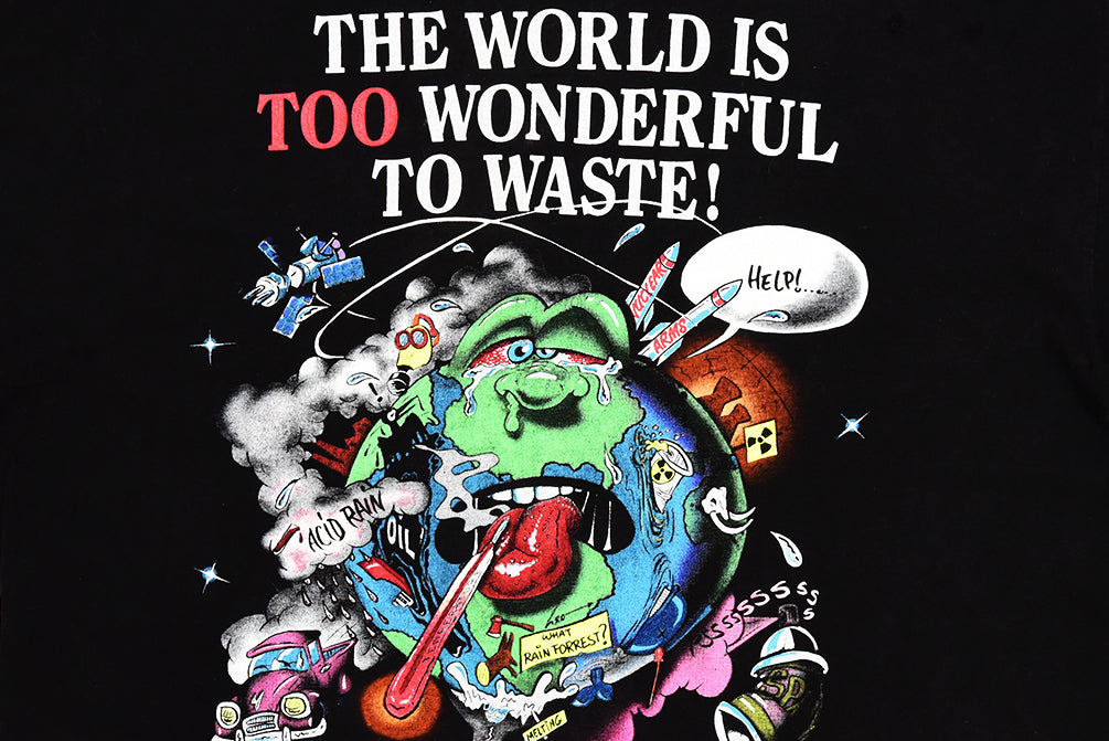 The World is too Wonderful to Waste Single Stitch T-Shirt L