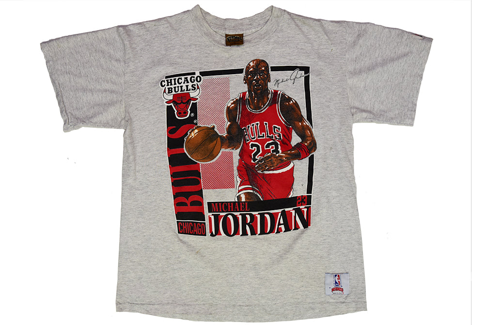Michael Jordan Chicago Bulls Made in USA T-shirt à couture unique L 