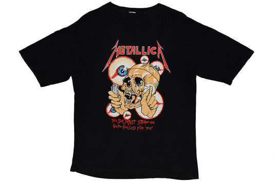 Metallica "The Shortest Straw Has Been Pulled On You" 1988 Bootleg Single Stitch T-Shirt